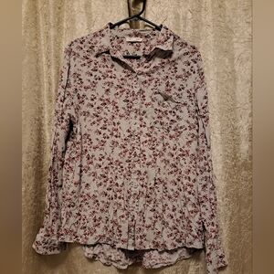 Beachlunchlounge Button Up Floral Top